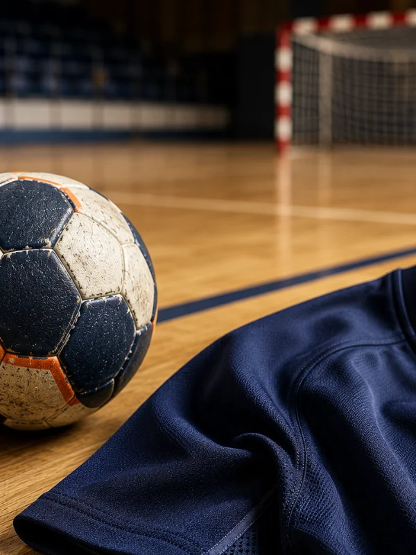 Hochwertige Handballbekleidung mit Funktionsstoff und Handball